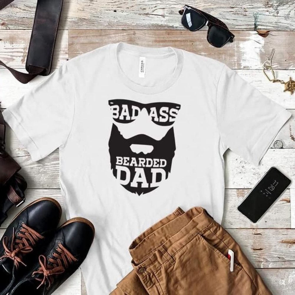 Bad Ass Bearded Dad T-shirt